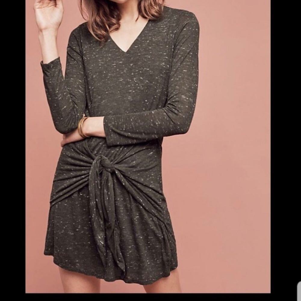 Dolan Left Coast Collection Green Tie Front Dress - Size XS